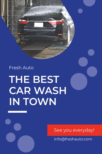 Free Car Wash Tumblr Post Template to Edit Online