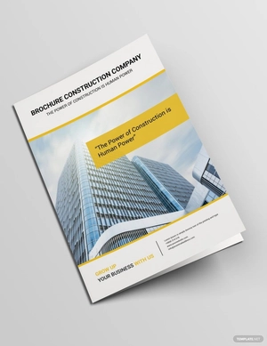 Construction Brochure Template