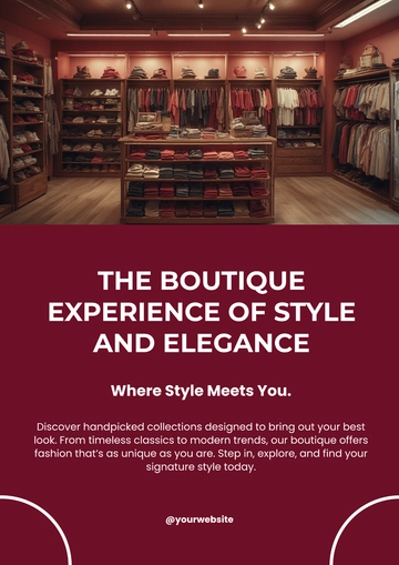 Free Boutique Poster Template to Edit Online