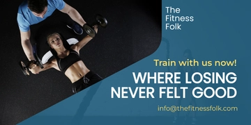 Free Personal Trainer Twitter Post Template to Edit Online