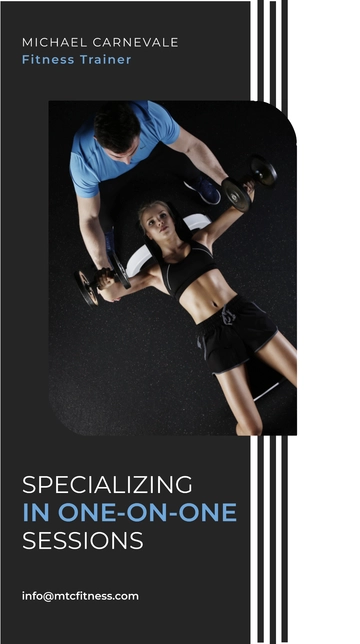 Free Personal Trainer Whatsapp Post Template to Edit Online