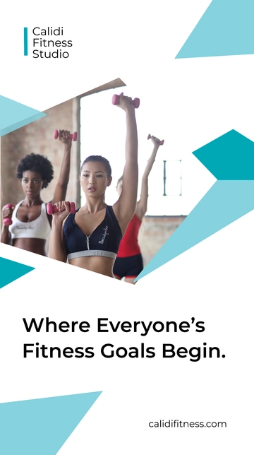 Free Fitness Studio Whatsapp Post Template to Edit Online
