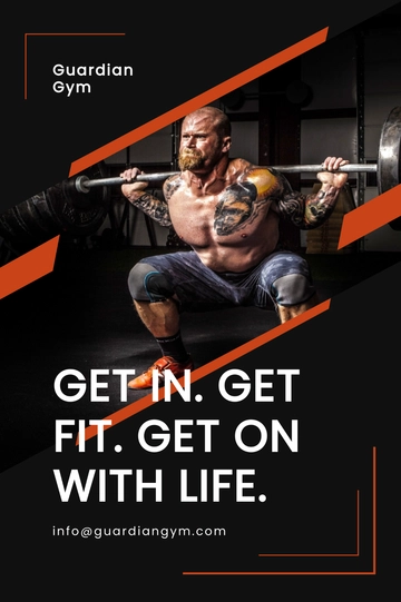 Free Gym Tumblr Post Template to Edit Online