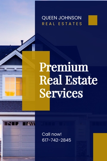Free Real Estate Agent/Realtor Pinterest Pin Template to Edit Online