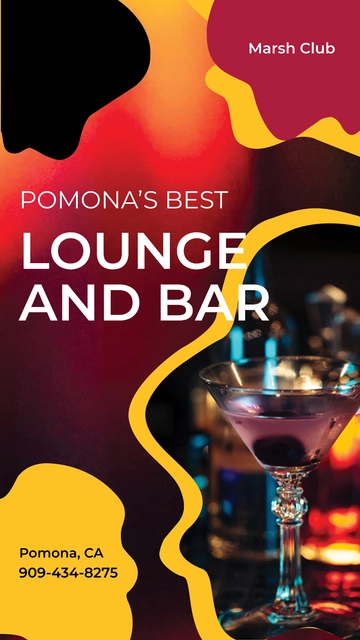Free Bar/Lounge Whatsapp Template to Edit Online