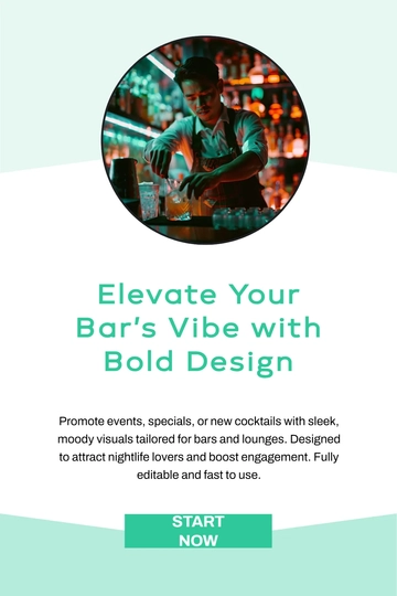 Free Bar/Lounge Pinterest Pin Template to Edit Online