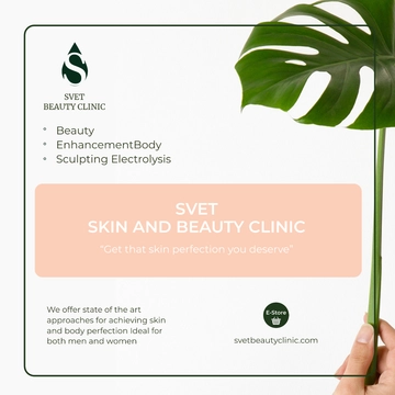 Free Skin Beauty clinic Instagram Post Template to Edit Online