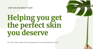 Free Skin Beauty clinic Linkedin Post Template to Edit Online