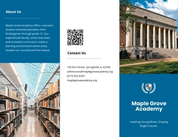 Free Simple Tri-fold School Brochure Template to Edit Online
