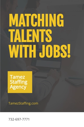 Free Staffing Agency Pinterest Pin Template to Edit Online