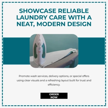 Free Laundry Facebook Post Template to Edit Online