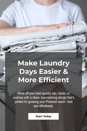 Free Laundry Pinterest Pin Template to Edit Online