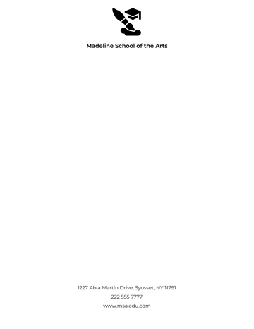 Free Blank School Letterhead Template to Edit Online