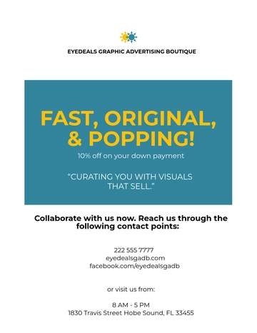Free Advertising agency graphic design flyer Template to Edit Online | Template.net