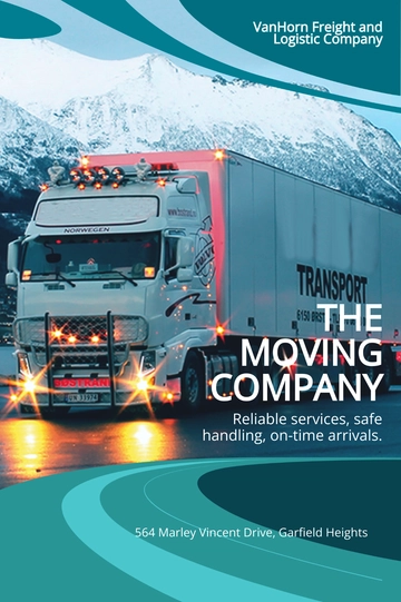 Free Trucking & Logistics Tumblr Post Template to Edit Online