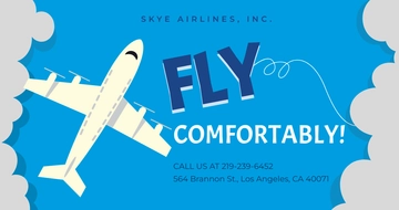 Free Airlines Aviation Services Facebook Post Template to Edit Online