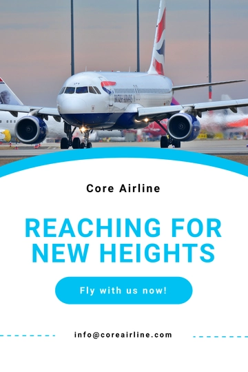 Free Airlines Aviation Services Tumblr Post Template to Edit Online