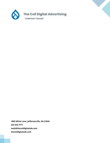 Free Digital Advertising Agency Letterhead Template to Edit Online