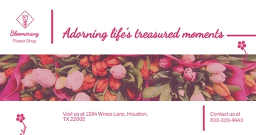 Free Flower Shop Linkedin Post Template to Edit Online