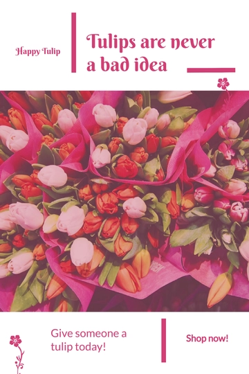 Free Flower Shop Tumblr Post Template to Edit Online