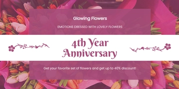 Free Flower Shop Twitter Post Template to Edit Online