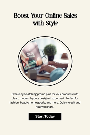 Free Online Store Pinterest Pin Template to Edit Online