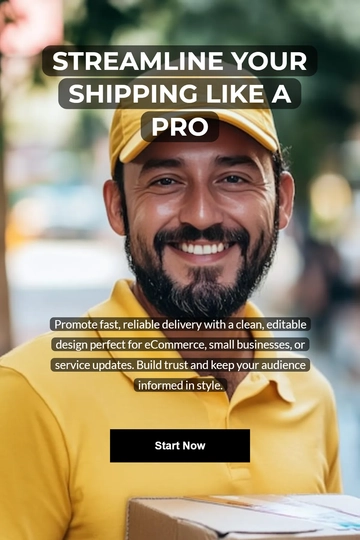 Free Shipping Pinterest Pin Template to Edit Online