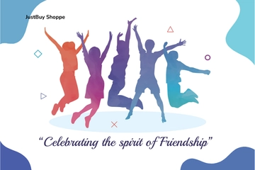Free Friendship Day Postcard Template to Edit Online