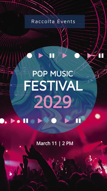 Free Music Festival Whatsapp Post Template to Edit Online