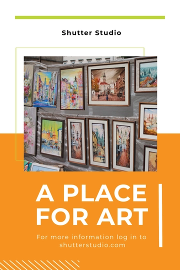 Free Photo Art Gallery Tumblr Post Template to Edit Online