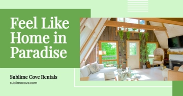 Free Vacation Rental Facebook Post Template to Edit Online