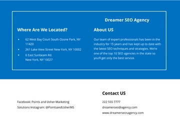Free Bifold Marketing Agency Brochure Template to Edit Online