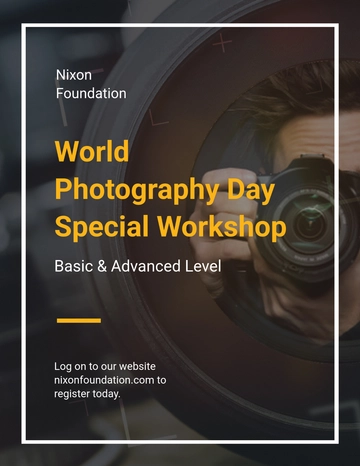 World Photography Day Flyer Design Template - Edit Online & Download