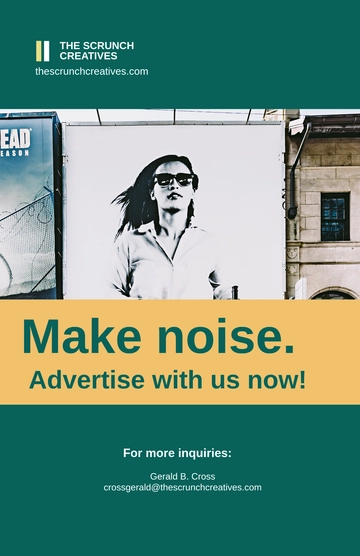 Free Advertising Agency Marketing Poster Template to Edit Online