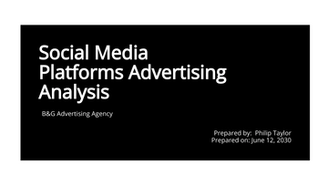 Free Simple Advertising Agency Presentation Template to Edit Online