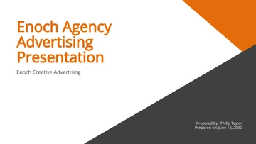 Free Advertising Agency Presentation Sample Template to Edit Online