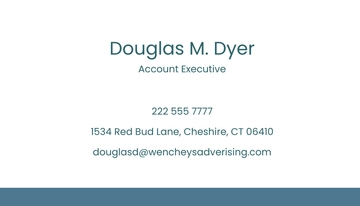 Free Minimal Advertising Agency Business Card Template to Edit Online