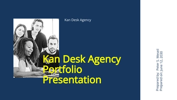 Free Advertising Agency Portfolio Presentation Template to Edit Online