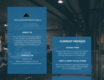 Free Creative Bi-Fold Agency Brochure Template to Edit Online