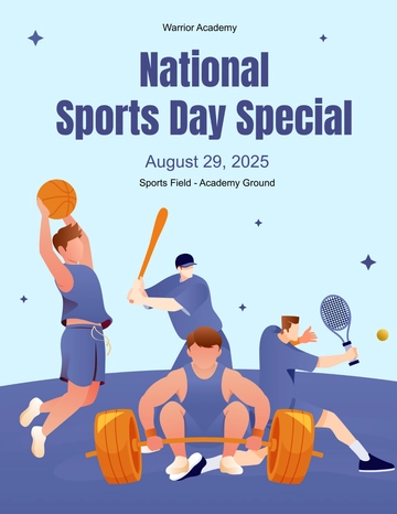 Free Sports Day Event Flyer Template to Edit Online