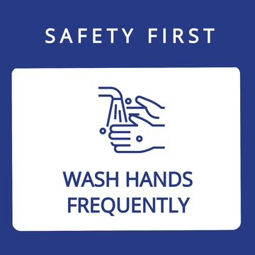 Free Wash Hands Frequently Label Template to Edit Online