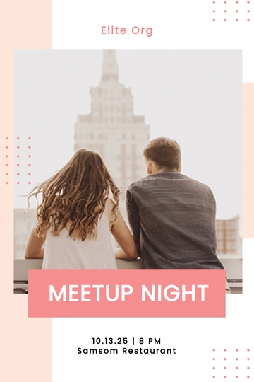 Free Meetup Event Pinterest Pin Template to Edit Online
