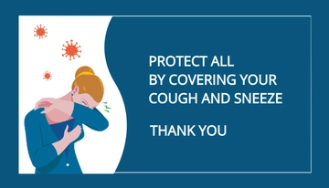 Free Cover Your Cough & Sneeze Protects All Label Template to Edit Online