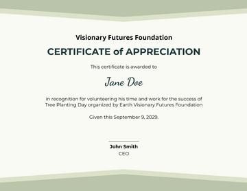 Free Volunteer Work Certificate Template to Edit Online