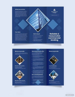 Commercial Mortgage broker Tri-fold Brochure Template