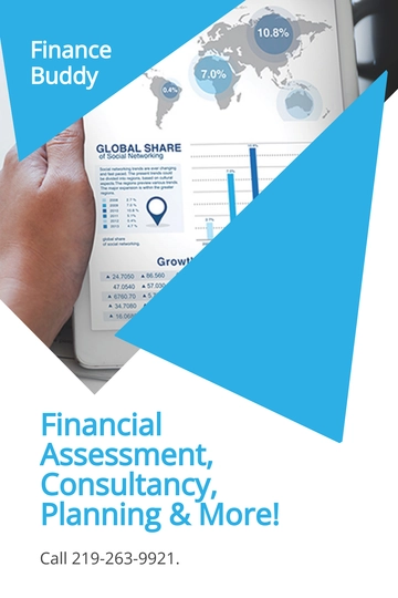 Free Finance Consultant Pinterest Pin Template to Edit Online
