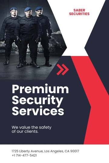 Free Security Guard Services Tumblr Post Template to Edit Online