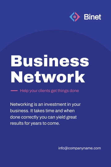 Free Business Networking Tumblr Post Template to Edit Online