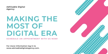 Free Digital Advertising Agency Twitter Post Template to Edit Online