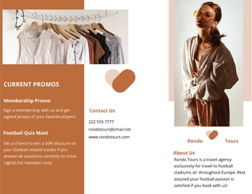 Free Trifold agency brochure template to Edit Online